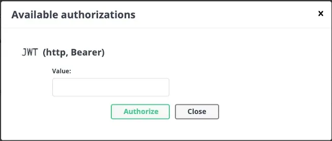 Authorize JWT Authentication - API Platform